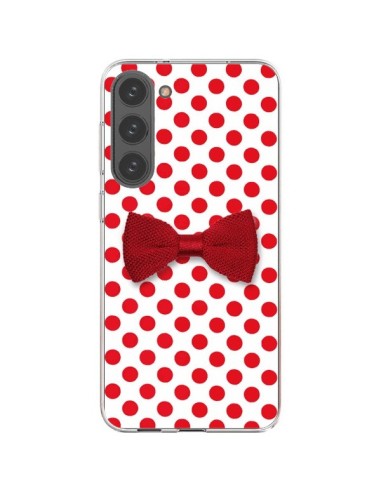 Cover Samsung Galaxy S23 Plus 5G Papillon Rosso Femminile Bow Tie - Laetitia