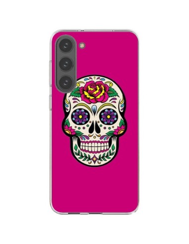 Samsung Galaxy S23 Plus 5G Case Skull Messicano Pink Fucsia - Laetitia