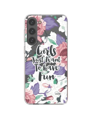 Cover Samsung Galaxy S23 Plus 5G Ragazza Divertente Trasparente - Lolo Santo