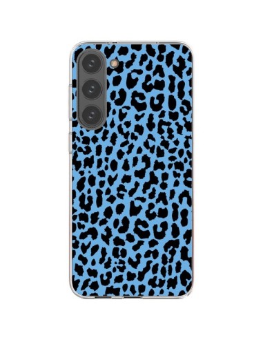 Cover Samsung Galaxy S23 Plus 5G Leopardo Blu Neon - Mary Nesrala