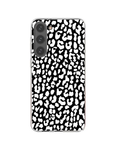 Cover Samsung Galaxy S23 Plus 5G Leopardo Bianco e Nero - Mary Nesrala