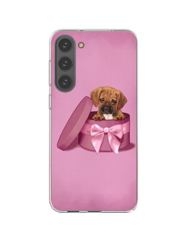 Coque Samsung Galaxy S23 Plus 5G Chien Dog Boite Noeud Triste - Maryline Cazenave