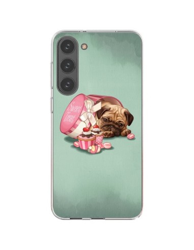 Coque Samsung Galaxy S23 Plus 5G Chien Dog Cupcakes Gateau Bonbon Boite - Maryline Cazenave