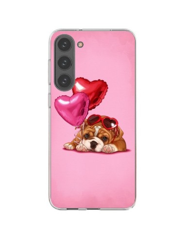 Cover Samsung Galaxy S23 Plus 5G Cane Occhiali Coeur Palloncini - Maryline Cazenave