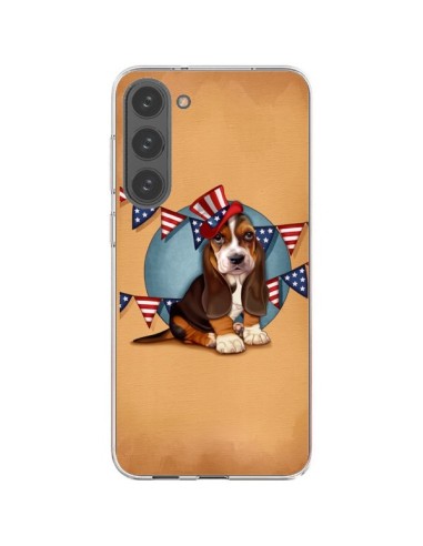 Cover Samsung Galaxy S23 Plus 5G Cane USA Americano - Maryline Cazenave