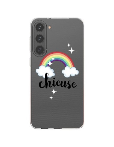 Cover Samsung Galaxy S23 Plus 5G Chieuse Arc En Ciel Trasparente - Maryline Cazenave