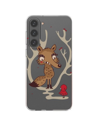 Cover Samsung Galaxy S23 Plus 5G Cappuccetto Rosso Loup Hello Big Wolf Trasparente - Maria Jose Da Luz