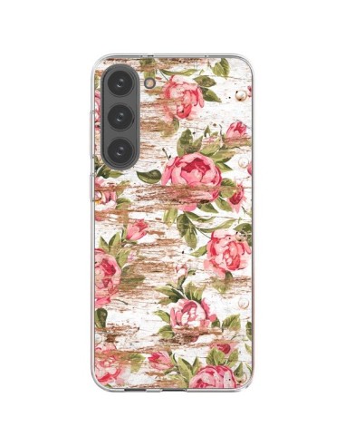 Cover Samsung Galaxy S23 Plus 5G Eco Amore Pattern Legno Fiori - Maximilian San