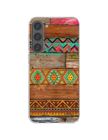 Cover Samsung Galaxy S23 Plus 5G Indian Wood Legno Azteque - Maximilian San