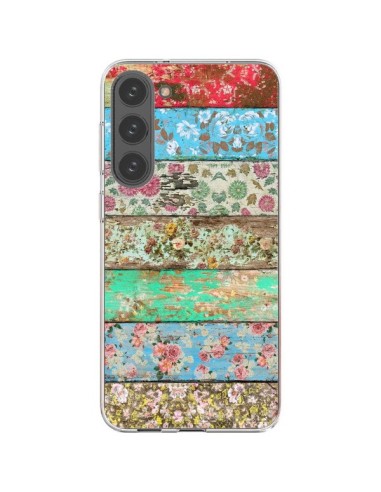 Samsung Galaxy S23 Plus 5G Case Rococo Style Wood Flowers - Maximilian San