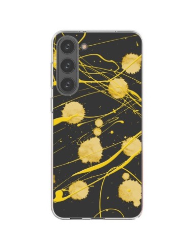 Cover Samsung Galaxy S23 Plus 5G Gold Splash Pittura Art - Maximilian San