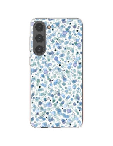 Coque Samsung Galaxy S23 Plus 5G Cosmic Bubbles Blue - Ninola Design