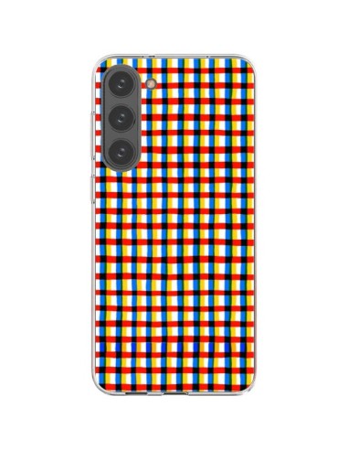 Cover Samsung Galaxy S23 Plus 5G Crossed Eyes Lines Rosso - Ninola Design