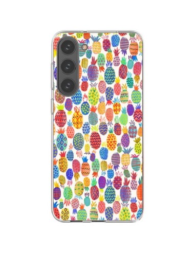 Coque Samsung Galaxy S23 Plus 5G Cute Pineapples - Ninola Design