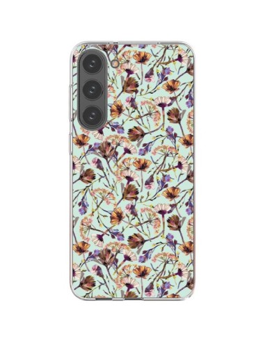 Cover Samsung Galaxy S23 Plus 5G Dry Blu Fiori - Ninola Design