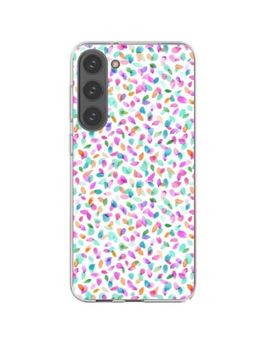 Cover Samsung Galaxy S23 Plus 5G Fiori Petals Rosa - Ninola Design