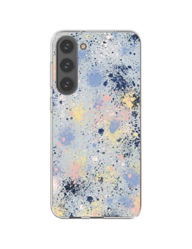 Coque Samsung Galaxy S23 Plus 5G Gradient Watercolor Lines Blue - Ninola Design