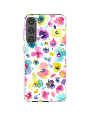 Cover Samsung Galaxy S23 Plus 5G Fiori Colorati Pittura - Ninola Design