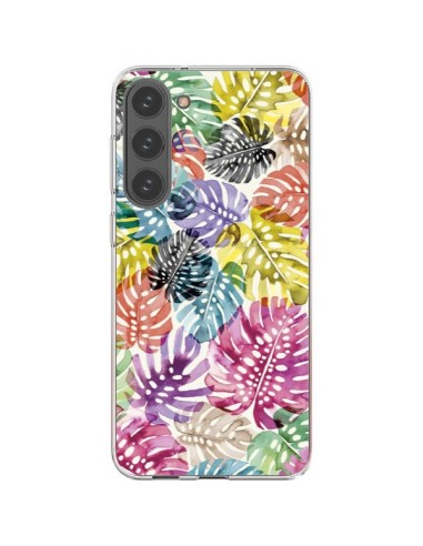 Cover Samsung Galaxy S23 Plus 5G Tigri e Leopardi Giallo - Ninola Design