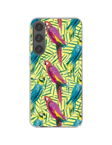 Cover Samsung Galaxy S23 Plus 5G Pappagalli Tropicali Multicolore - Ninola Design