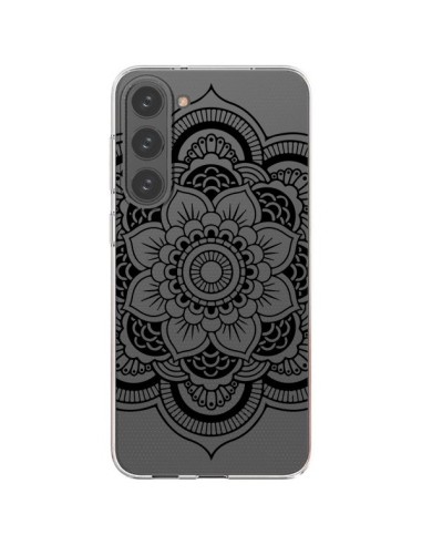 Cover Samsung Galaxy S23 Plus 5G Mandala Nero Azteco Trasparente - Nico