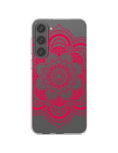 Samsung Galaxy S23 Plus 5G Case Mandala Pink Fucsia Aztec Clear - Nico