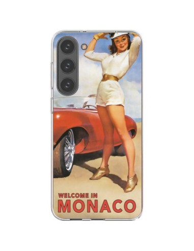 Samsung Galaxy S23 Plus 5G Case Pin Up With Love From Monaco Vespa Vintage - Nico