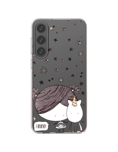 Samsung Galaxy S23 Plus 5G Case Baby and Unicorn I Believe Clear - Nico