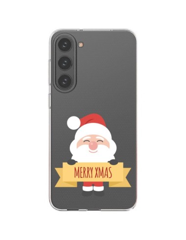 Coque Samsung Galaxy S23 Plus 5G Père Noël Merry Christmas transparente - Nico