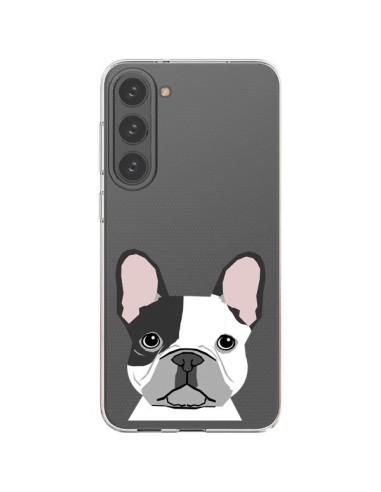 Cover Samsung Galaxy S23 Plus 5G Bulldog Francese Cane Trasparente - Pet Friendly