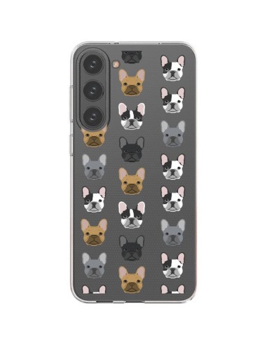 Cover Samsung Galaxy S23 Plus 5G Cani Bulldog Francese Trasparente - Pet Friendly