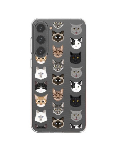 Cover Samsung Galaxy S23 Plus 5G Gatto Trasparente - Pet Friendly