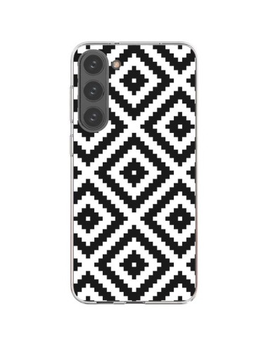 Cover Samsung Galaxy S23 Plus 5G Diamanti Motivi Bianco e Nero - Pura Vida