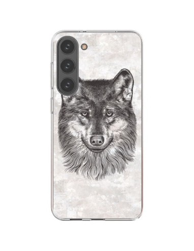 Coque Samsung Galaxy S23 Plus 5G Loup Gris - Rachel Caldwell