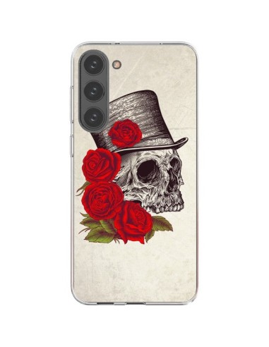 Coque Samsung Galaxy S23 Plus 5G Gentleman Crane Tête de Mort - Rachel Caldwell