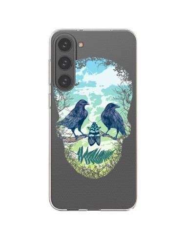 Coque Samsung Galaxy S23 Plus 5G Tête de Mort Nature Transparente - Rachel Caldwell