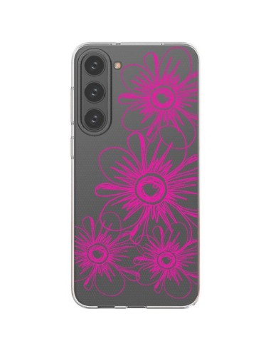 Coque Samsung Galaxy S23 Plus 5G Spring Flower Fleurs Roses Transparente - Sylvia Cook