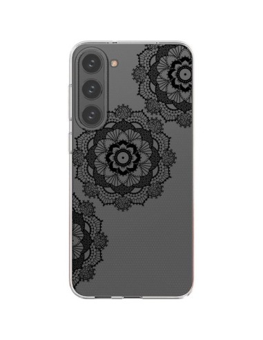 Coque Samsung Galaxy S23 Plus 5G Triple Mandala Noir Black Transparente - Sylvia Cook