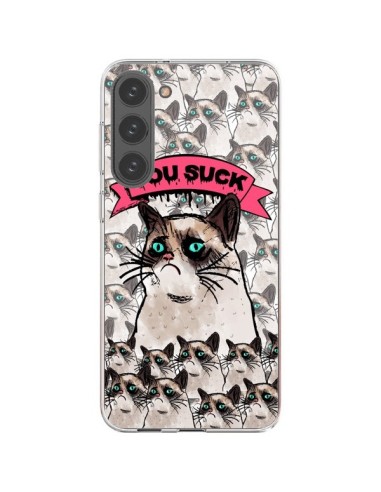 Cover Samsung Galaxy S23 Plus 5G Gatto Brontolone - You Suck - Sara Eshak