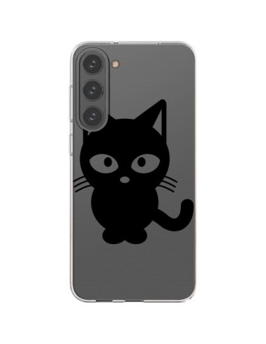 Cover Samsung Galaxy S23 Plus 5G Gatto Nero Trasparente - Yohan B.