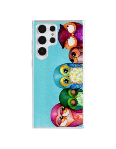 Cover Samsung Galaxy S23 Ultra 5G Famiglia Gufi - Annya Kai