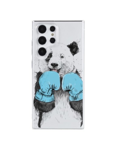 Cover Samsung Galaxy S23 Ultra 5G Panda Vincitore Trasparente - Balazs Solti