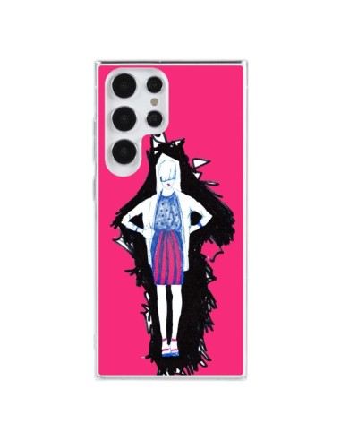 Cover Samsung Galaxy S23 Ultra 5G Lola Donna Fashion Moda Rosa - Cécile