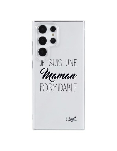 Cover Samsung Galaxy S23 Ultra 5G Sono una Mamma Formidabile Trasparente - Chapo