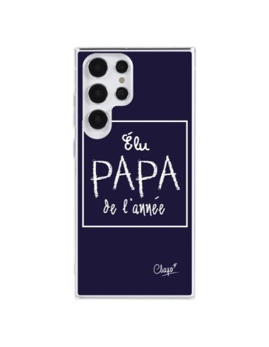 Cover Samsung Galaxy S23 Ultra 5G Eletto Papà dell'Anno Blu Marine - Chapo