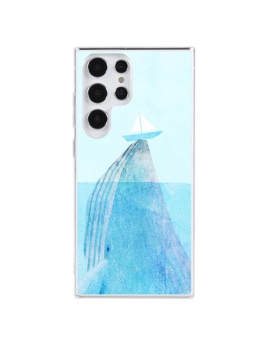 Cover Samsung Galaxy S23 Ultra 5G Balena Barca Mare - Eric Fan