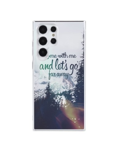 Cover Samsung Galaxy S23 Ultra 5G Let's Go Far Away Neve - Eleaxart