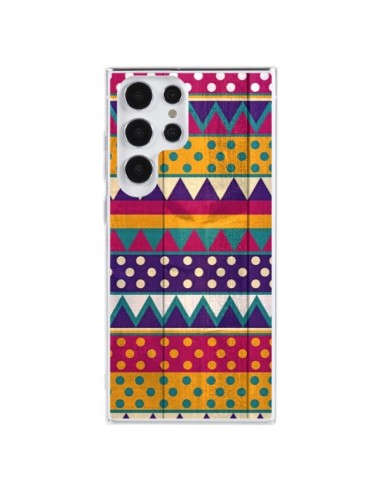 Cover Samsung Galaxy S23 Ultra 5G Messicano Triangolo Azteco  - Eleaxart