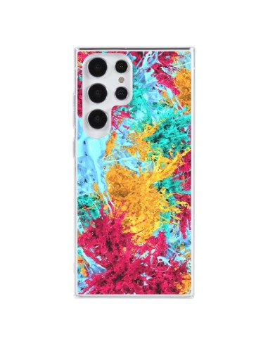 Coque Samsung Galaxy S23 Ultra 5G Splashes Peintures - Eleaxart