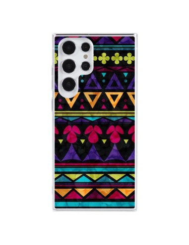 Cover Samsung Galaxy S23 Ultra 5G Triangolo Pattern Azteco - Eleaxart